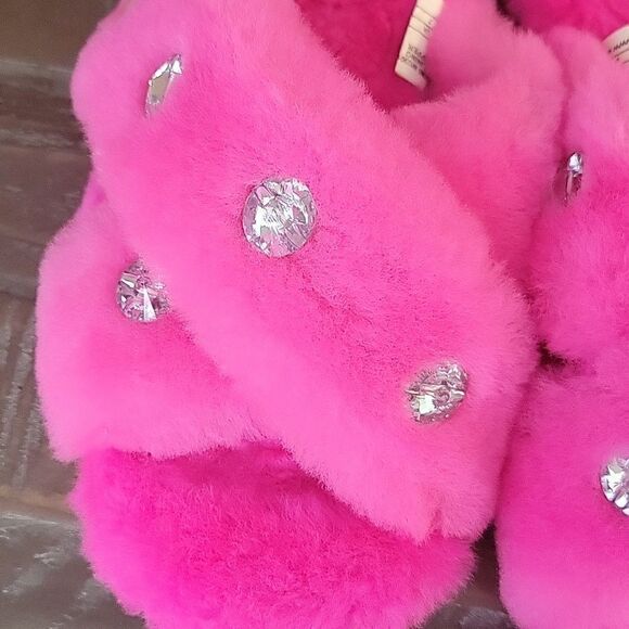 EMU Australia Rhinestone Mayberry Slippers in Pink  Anthropologie Size W 9 M 8 - Picture 11 of 13